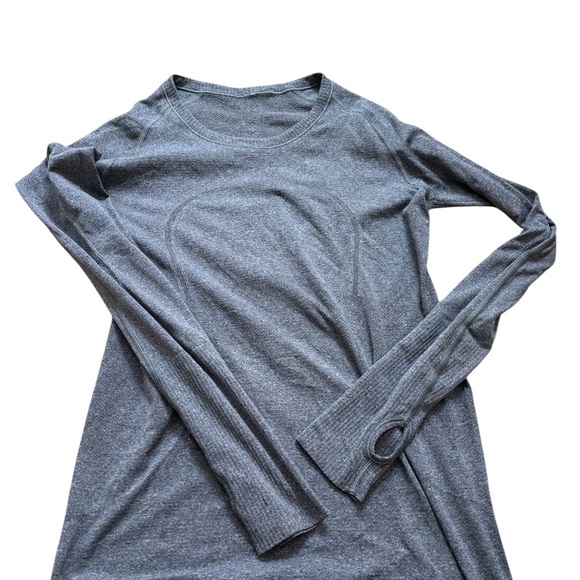 lululemon athletica Tops - Long Sleeve Lululemon Grey Swiftlie